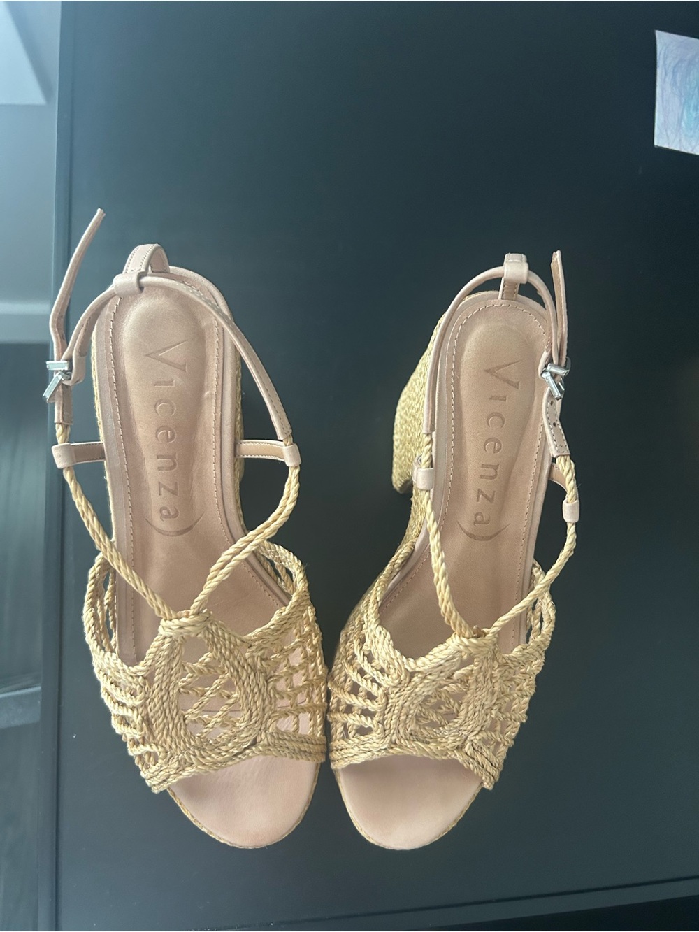 Vicenza woven heels 100mm- size 5 (EUR 36)